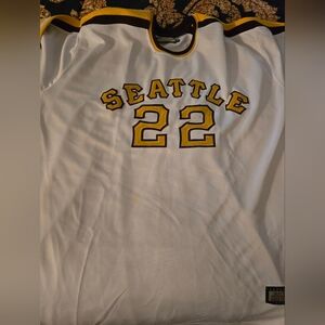 COPY - Throw back Hardwood Jersey Seattle university cheiftans Baylor 22 Gently…
